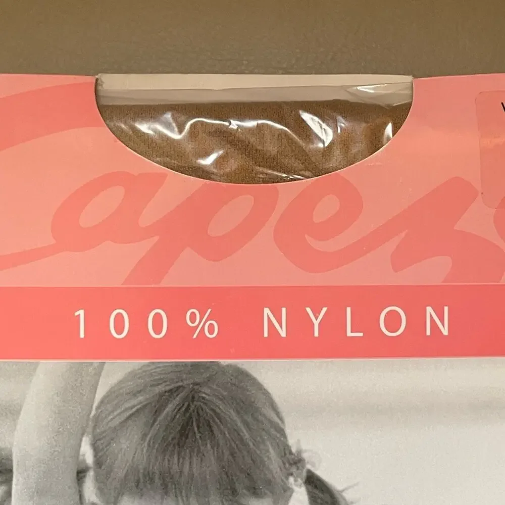 NIB Capezio Child #3C Seamless Footed Tights — Caramel (CAR) — Size MS (4-7 yrs)